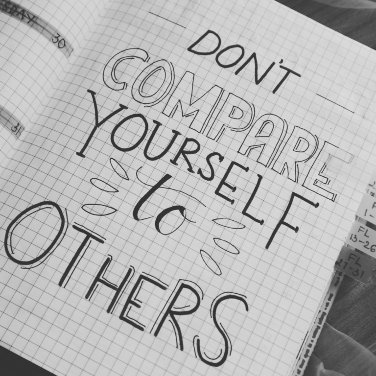 don't compare yourselves to others